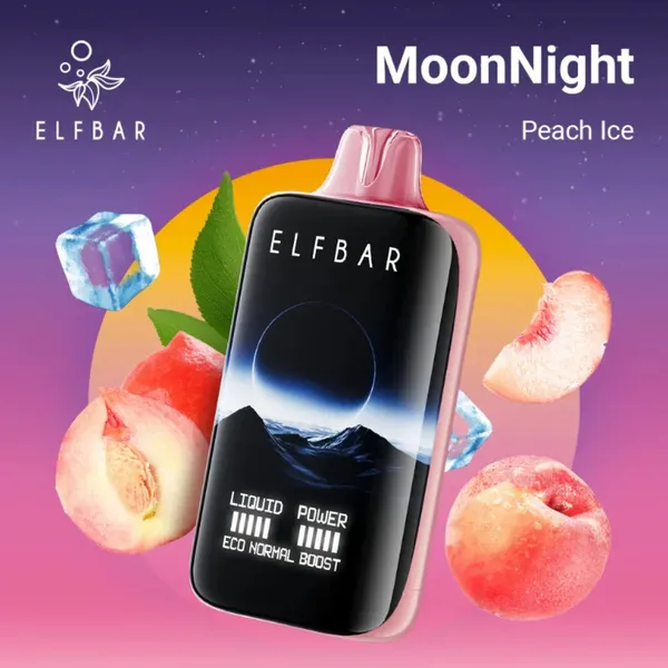 Buy Elf Bar Moon Night 40K – Peach Ice 40000 Puffs online in Ahmedabad - Vape Shop Ahmedabad