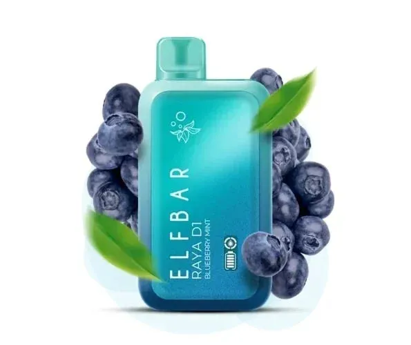Buy Elf Bar Raya D1 – Blueberry Mint online in Ahmedabad - Vape Shop Ahmedabad