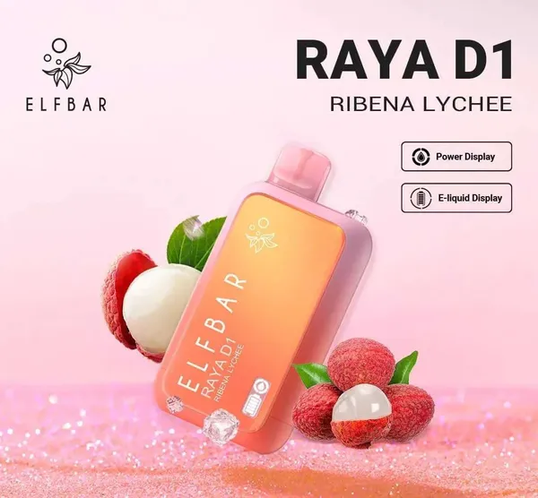 Buy Elf Bar Raya D1 – Ribena Lychee online in Ahmedabad - Vape Shop Ahmedabad