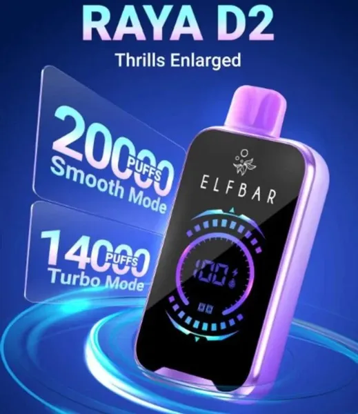 Buy Elf Bar Raya D2 20000 Puffs online in Ahmedabad - Vape Shop Ahmedabad