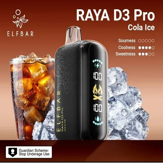 Buy Elf Bar Raya D3 Pro 30K – Cola Ice 30000 Puffs online in Ahmedabad - Vape Shop Ahmedabad