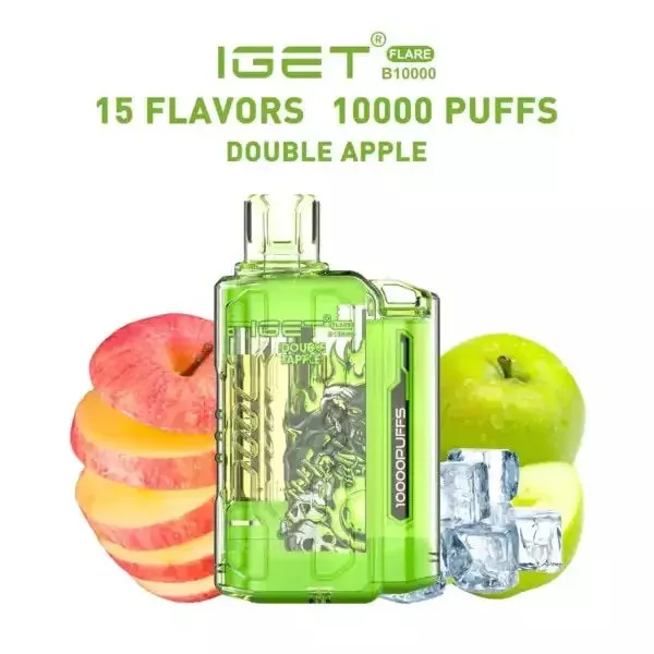 Buy Iget Flare B10000 – Double Apple online in Ahmedabad - Vape Shop Ahmedabad