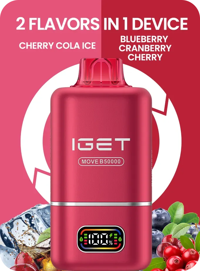 Buy Iget Move B50000 (50k Puffs – 2 Flavours In 1 Device) online in Ahmedabad - Vape Shop Ahmedabad