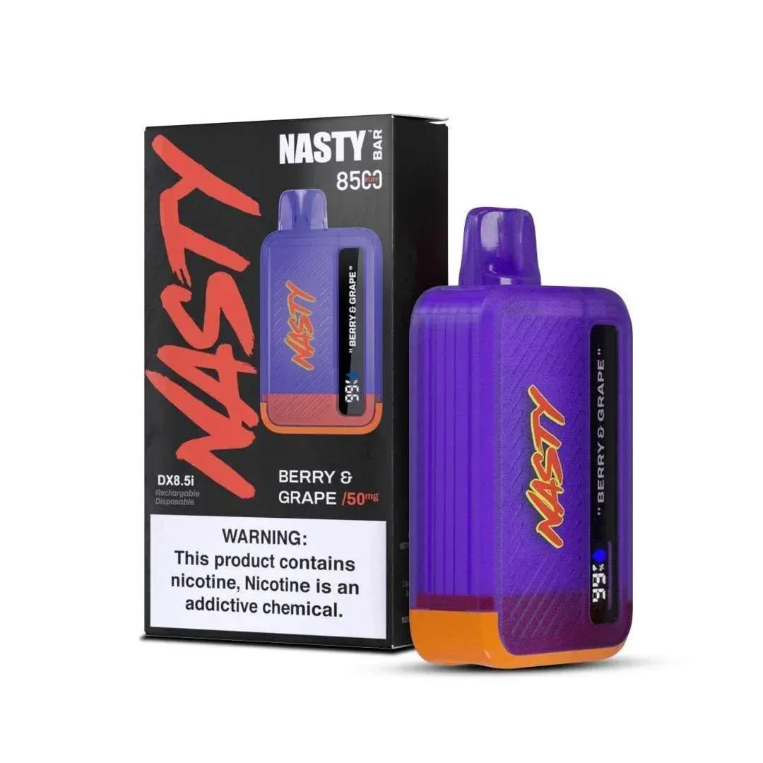 Buy Nasty Bar Berry & Grape – (8500 Puffs) online in Ahmedabad - Vape Shop Ahmedabad