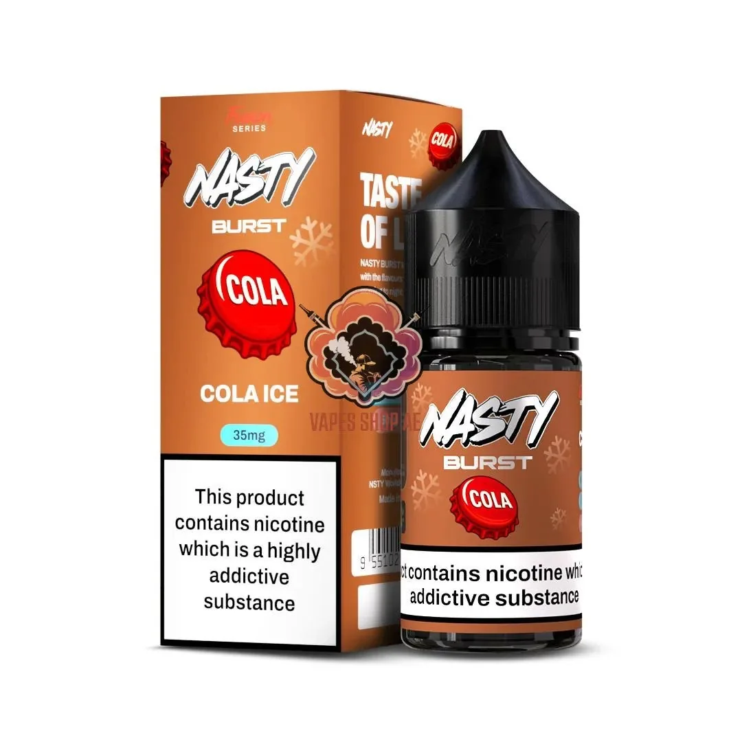 Buy Nasty Burst Nic Salts – Cola Ice online in Ahmedabad - Vape Shop Ahmedabad