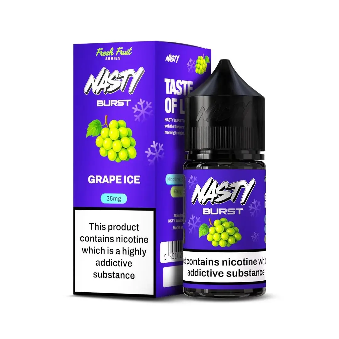 Buy Nasty Burst Nic Salts – Grape Ice online in Ahmedabad - Vape Shop Ahmedabad
