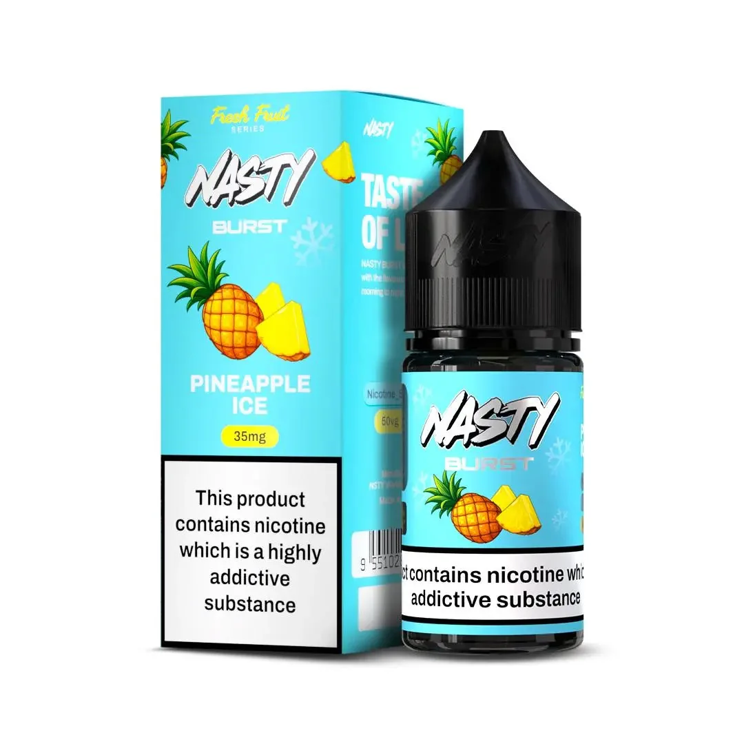 Buy Nasty Burst Nic Salts – Pineapple Ice online in Ahmedabad - Vape Shop Ahmedabad