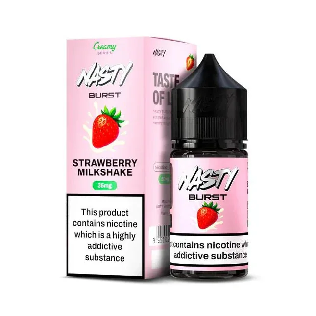 Buy Nasty Burst Nic Salts – Strawberry Milkshake online in Ahmedabad - Vape Shop Ahmedabad