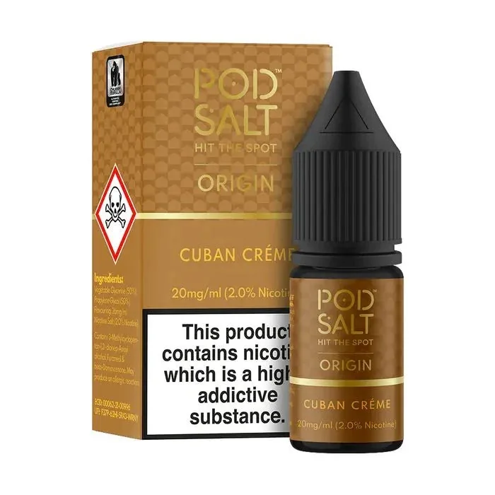 Buy Pod Salt Cuban Creme – Nicotine Salt online in Ahmedabad - Vape Shop Ahmedabad
